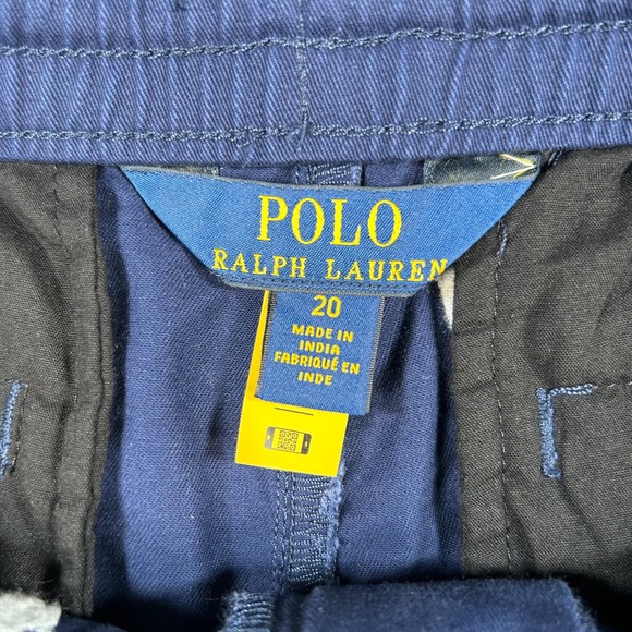 Polo‎ Ralph Lauren Shorts Mens Sz 20 Navy Blue All Over Print Pony Logo NWoT - Picture 4 of 8
